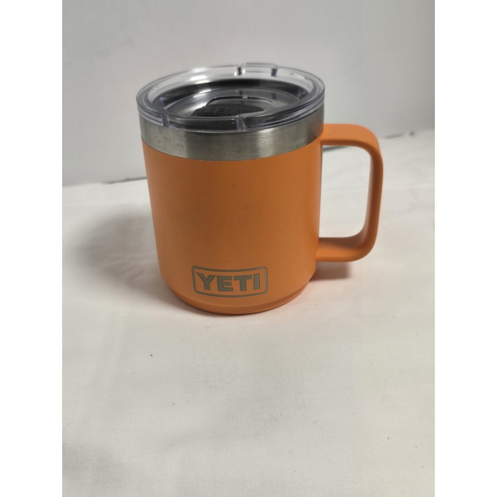 Yeti Rambler 10 oz King‎ Crab Orange Mug with Cover - Limited Edition Color